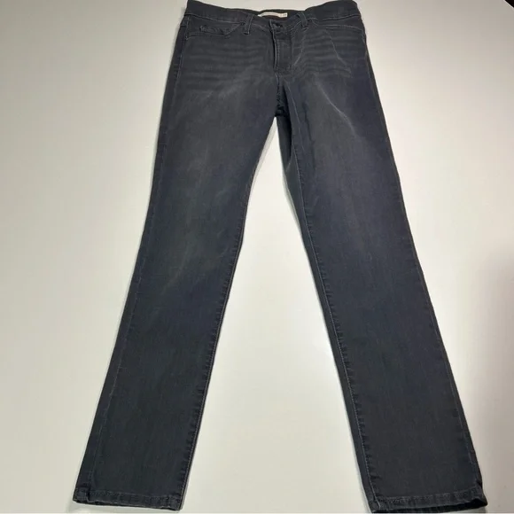 Levi’s 311 Shaping Skinny Jeans Women’s Juniors 29 Black Wash Logo - Picture 3 of 16